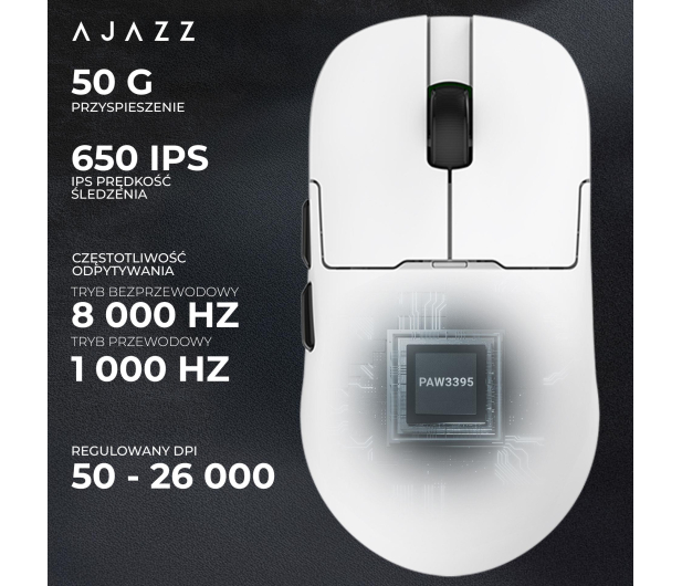 Ajazz AJ159PRO 3395-8K ze stacją dokującą biała - 1536398 - zdjęcie 10